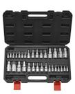 Conjunto de soquetes Hex Bit VEVOR de 32 peças em liga de aço S2 com estojo Conjunto de soquetes Hex Bit VEVOR de 32 peças em liga de aço S2 com estojo