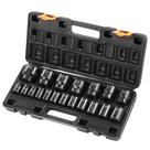 Conjunto de soquetes Impact Drive VEVOR 19 peças 1/2" SAE de 6 pontos
