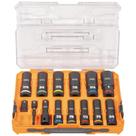 Conjunto de soquetes Klein Tools 65111IMPCT KNECT Deep-Well 14 peças