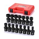 Conjunto de soquetes MIXPOWER 3/8 Drive Shallow Universal de 15 peças