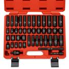 Conjunto de soquetes NEIKO 02440A com acionamento de 3/8 polegadas, SAE 5/16-3/4 e métrico de 8-19 mm Conjunto de soquetes NEIKO 02440A com acionamento de 3/8 polegadas, SAE 5/16-3/4 e métrico de 8-19 mm