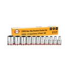 Conjunto de soquetes RIGOR 27015, antiderrapante, 11 peças, 1/4" Drive SAE Conjunto de soquetes RIGOR 27015, antiderrapante, 11 peças, 1/4" Drive SAE