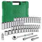 Conjunto de soquetes SK 3/8 Drive com catraca 160-P de 55 peças SAE e métrica