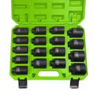 Conjunto de soquetes SUNHZMCKP 1/2 Drive Deep Impact de 17 peças