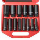 Conjunto de soquetes TONYNOL 1/2" Deep Drive Impact 14 unidades SAE com estojo