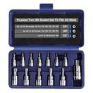 Conjunto de soquetes Torx Bit WORKPRO de 13 peças T8-T60 1/4, 3/8 e 1/2 Dr