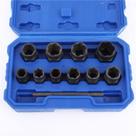 Conjunto de soquetes Twist LSLANSOON 11 unidades de removedor de porcas de 9 a 19 mm
