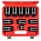 Conjunto de soquetes WETT 1/2 Drive Deep Impact de 11 peças (27 mm a 38 mm) Conjunto de soquetes WETT 1/2 Drive Deep Impact de 11 peças (27 mm a 38 mm)