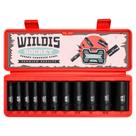 Conjunto de soquetes WIILDIS de 3/8 polegadas Drive Deep Impact 11 peças SAE Conjunto de soquetes WIILDIS de 3/8 polegadas Drive Deep Impact 11 peças SAE