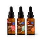 Conjunto de soro facial para terapia vegetal, vitamina C e ácido hialurônico
