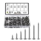 Conjunto de sortimento de parafusos 8 210 unidades de aço inoxidável 410 SG TZH