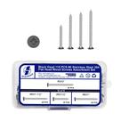 Conjunto de sortimento de parafusos de madeira QISHENG 110 PCS em aço inoxidável