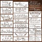 Conjunto de Stencils Keluna 20 Peças Welcome Home Letras de Plástico Conjunto de Stencils Keluna 20 Peças Welcome Home Letras de Plástico
