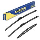 Conjunto de substituição de escovas de limpador de pára-brisa ANDRDO de 3 a 26 cm+17 cm+14 cm