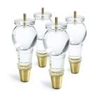Conjunto de substituição de pernas de móveis JEREVER Acrylic Clear 18cm