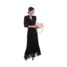 Conjunto De Suéter Tricotado Slim Fit Para Mulheres No Inverno, 2 Peças Para Trabalho, Saia Longa De