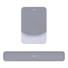 Conjunto de suporte de descanso de pulso MOSISO para mouse pad e teclado cinza