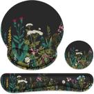Conjunto de suporte ergonômico, mouse pad e teclado, descanso de pulso