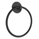 Conjunto de Suporte para Toalha SetSail em Aço Inoxidável Preto Fosco com Adesivo