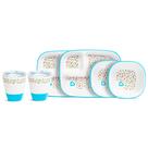 Conjunto de suprimentos de alimentação para crianças pequenas Munchkin Splash Blue Sprinkles Conjunto de suprimentos de alimentação para crianças pequenas Munchkin Splash Blue Sprinkles
