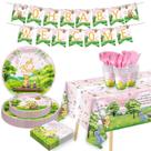 Conjunto de suprimentos para festas B4b3e 178 unidades Pink Winnie Bear Baby Shower