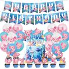 Conjunto de suprimentos para festas de aniversário para Axolotl City com banner e chapéu