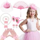 Conjunto de suprimentos para festas de chá Jenaai Girls Tea Party, 8 unidades (rosa)