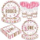 Conjunto de suprimentos para festas My First Rodeo Western Cowgirl 24 Guests