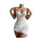 Conjunto De Sutiã Transparente E Calcinha Feminino, Lingerie Delicada Com Efeito Push up E Calcinhas Conjunto De Sutiã Transparente E Calcinha Feminino, Lingerie Delicada Com Efeito Push up E Calcinhas