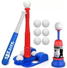 Conjunto de T-Ball TOY Life com Tee Ajustável, Taco, Lançador e 6 Bolas Conjunto de T-Ball TOY Life com Tee Ajustável, Taco, Lançador e 6 Bolas
