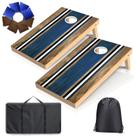 Conjunto de tábuas Cornhole FESHIR 91x61cm em madeira maciça ao ar livre