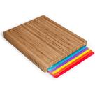 Conjunto de tábuas de corte Cooler Kitchen em madeira de bambu com 6 tapetes