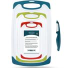 Conjunto de tábuas de corte de plástico ROTTOGOON com pés antiderrapantes verdes Conjunto de tábuas de corte de plástico ROTTOGOON com pés antiderrapantes verdes
