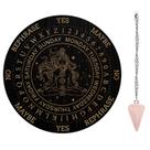 Conjunto de tábuas de pêndulo AHANDMAKER Wooden Doseding Divination