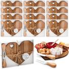 Conjunto de tábuas de queijos Patelai Bridal Shower Heart Shape Wood