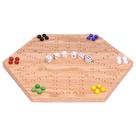 Conjunto de tabuleiro de jogo Wahoo Marbles Amishtoybox.com de madeira de 16 cm Conjunto de tabuleiro de jogo Wahoo Marbles Amishtoybox.com de madeira de 16 cm