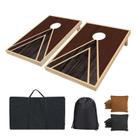 Conjunto de tabuleiros Cornhole FESHIR 91x61 cm, jogo ao ar livre em madeira maciça