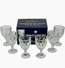 Conjunto de Taças Bela Flor 6 Peças Vidro Para Bebidas