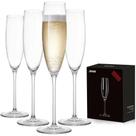 Conjunto de taças de champanhe JBHO de 4 cristais sem chumbo de 240 ml