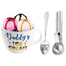 Conjunto de taças de louça Dolficy Daddy's Ice Cream
