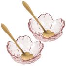 Conjunto de taças de mistura de máscara facial Beaupretty Pink com colheres de metal
