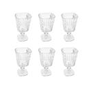 Conjunto de Taças de Vidro 360ml Brescia Canelada 6 Peças Conjunto de Taças de Vidro 360ml Brescia Canelada 6 Peças