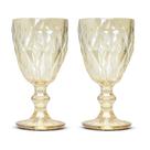 Conjunto de Taças de Vidro Diamond Amber Metalizado 330ml - Class Home Conjunto de Taças de Vidro Diamond Amber Metalizado 330ml - Class Home