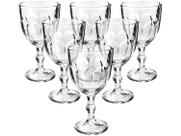 Conjunto de Taças de Vidro para Água 6 Peças 300 ml Faces Transparente Lyor