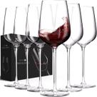 Conjunto de taças de vinho AILTEC Crystal Glass com haste, 560 ml, pacote com 6