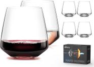 Conjunto de taças de vinho OJA, 6 peças, 400 ml, soprado à mão, sem haste
