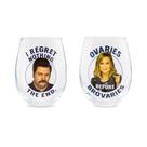 Conjunto de taças de vinho Silver Buffalo Parks and Recreation 600 ml
