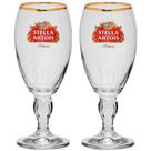 Conjunto de Taças Stella Artois em Vidro para Cerveja 2PÇS 250ML Globimport