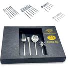 Conjunto de Talheres 24 Peças Aço Inox Varias Cores escolha a Sua