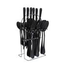 Conjunto de Talheres Aço Inox Black Kehome 24 pcs